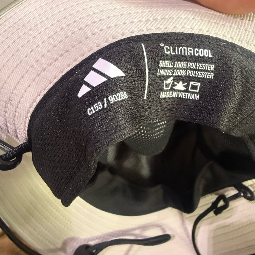 NWT Men’s Cream Adidas Bucket Hat w/ClimaCool technology - Picture 2 of 9